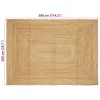 Területi szőnyeg Bézs 200 x 290 cm Juta