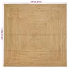 Területi szőnyeg Bézs 240 x 240 cm Juta