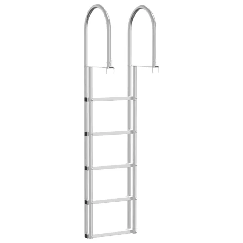 Dokkoló Létra 5 Lépés Ezüst 45 x 11,5 x 190 cm Alumínium