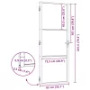 Belső Ajtó Fekete 83 x 201.5 cm Edzett üveg és Alumínium