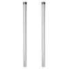 Kerítoszlopok 2 pcs Ezüst 80 cm Porszórt Acél
