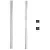 Kerítoszlopok 2 pcs Ezüst 80 cm Porszórt Acél