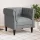 Chesterfield Kanapé Szék Világosszürke 78.5 x 74.5 x 74.5 cm