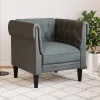 Chesterfield Kanapé Szék Sötétszürke 78.5 x 74.5 x 74.5 cm