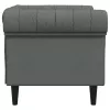 Chesterfield Kanapé Szék Sötétszürke 78.5 x 74.5 x 74.5 cm