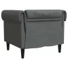 Chesterfield Kanapé Szék Sötétszürke 78.5 x 74.5 x 74.5 cm