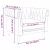 Chesterfield Kanapé Szék Sötétszürke 78.5 x 74.5 x 74.5 cm