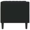 Chesterfield Kanapé Szék Fekete 71 x 74.5 x 70.5 cm Műbőr