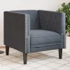 Chesterfield Kanapé Szék Egyéb Sötétszürke 71 x 74.5 x 70.5 cm
