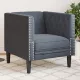 Chesterfield Kanapé Szék Egyéb Sötétszürke 71 x 74.5 x 70.5 cm