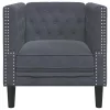 Chesterfield Kanapé Szék Egyéb Sötétszürke 71 x 74.5 x 70.5 cm