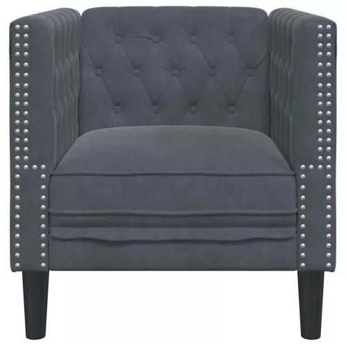 Chesterfield Kanapé Szék Egyéb Sötétszürke 71 x 74.5 x 70.5 cm