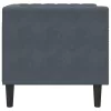 Chesterfield Kanapé Szék Egyéb Sötétszürke 71 x 74.5 x 70.5 cm