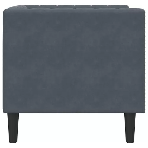 Chesterfield Kanapé Szék Egyéb Sötétszürke 71 x 74.5 x 70.5 cm