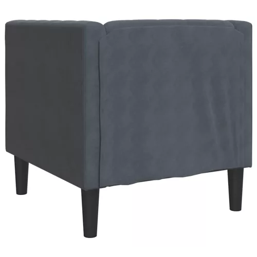 Chesterfield Kanapé Szék Egyéb Sötétszürke 71 x 74.5 x 70.5 cm