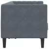 Chesterfield kanapé Sötétszürke 174 x 74.5 x 70.5 cm Bársony