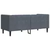 Chesterfield kanapé Sötétszürke 174 x 74.5 x 70.5 cm Bársony