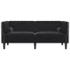 Chesterfield kanapé Egyéb Fekete 174 x 74.5 x 70.5 cm Bársony