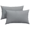 Kanapé párnák 2 pcs Világosszürke 50 x 30 cm szövet