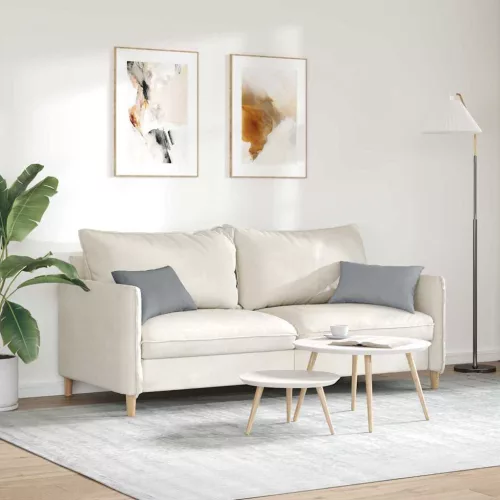Kanapé párnák 2 pcs Világosszürke 50 x 30 cm szövet