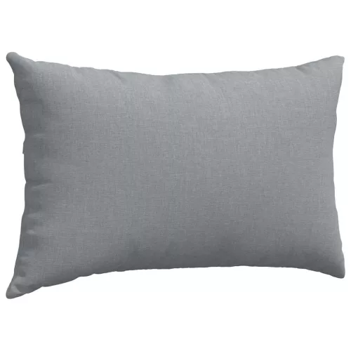 Kanapé párnák 2 pcs Világosszürke 50 x 30 cm szövet
