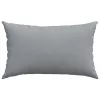 Kanapé párnák 2 pcs Világosszürke 50 x 30 cm szövet