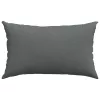 Kanapé párnák 2 pcs Sötétszürke 50 x 30 cm szövet
