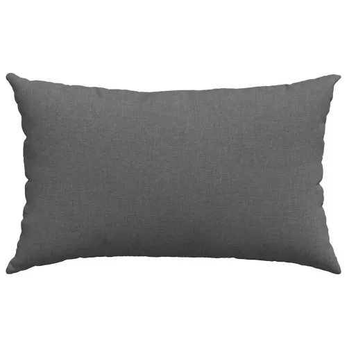 Kanapé párnák 2 pcs Sötétszürke 50 x 30 cm szövet