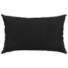 Kanapé párnák 2 pcs Fekete 50 x 30 cm szövet