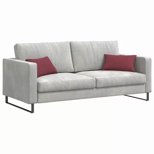 Kanapé párnák 2 pcs Bordó 50 x 30 cm szövet