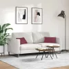 Kanapé párnák 2 pcs Bordó 50 x 30 cm szövet