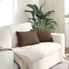 Kanapé párnák 2 pcs Barna 50 x 30 cm szövet