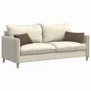 Kanapé párnák 2 pcs Barna 50 x 30 cm szövet