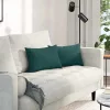 Kanapé párnák 2 pcs Sötétzöld 50 x 30 cm szövet