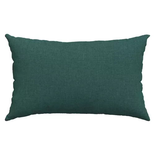Kanapé párnák 2 pcs Sötétzöld 50 x 30 cm szövet