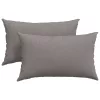 Kanapé párnák 2 pcs Tópszínű 50 x 30 cm szövet