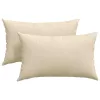 Kanapé párnák 2 pcs Krém 50 x 30 cm szövet