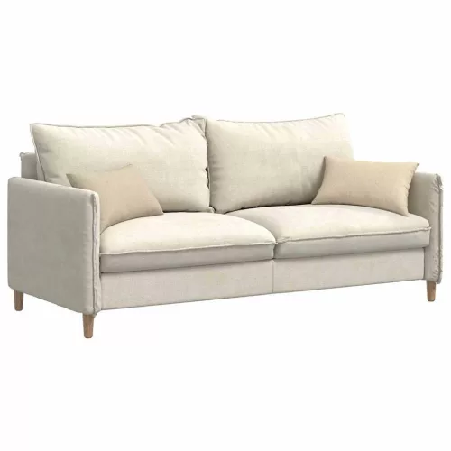 Kanapé párnák 2 pcs Krém 50 x 30 cm szövet