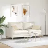 Kanapé párnák 2 pcs Krém 50 x 30 cm szövet