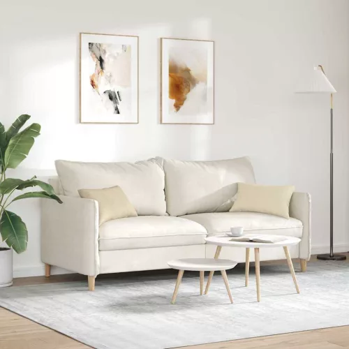 Kanapé párnák 2 pcs Krém 50 x 30 cm szövet