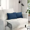 Kanapé párnák 2 pcs Kék 50 x 30 cm szövet