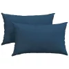 Kanapé párnák 2 pcs Kék 50 x 30 cm szövet