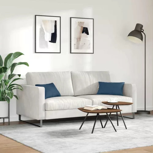Kanapé párnák 2 pcs Kék 50 x 30 cm szövet