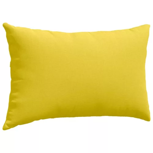 Kanapé párnák 2 pcs Világos sárga 50 x 30 cm szövet
