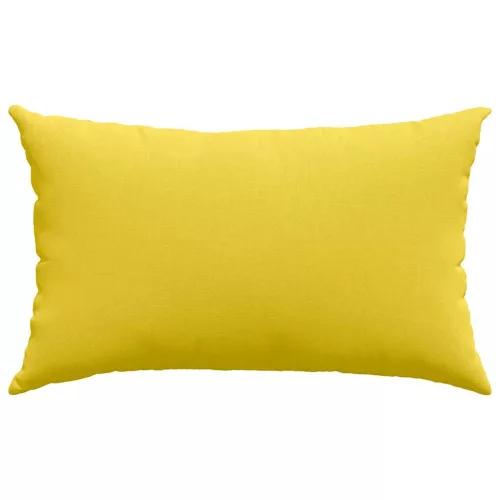 Kanapé párnák 2 pcs Világos sárga 50 x 30 cm szövet