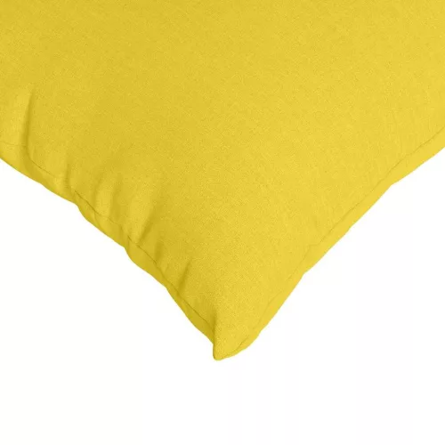 Kanapé párnák 2 pcs Világos sárga 50 x 30 cm szövet