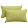 Kanapé párnák 2 pcs Világos zöld 50 x 30 cm szövet
