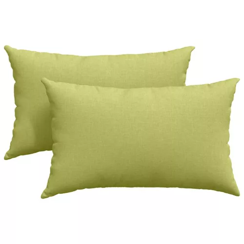 Kanapé párnák 2 pcs Világos zöld 50 x 30 cm szövet