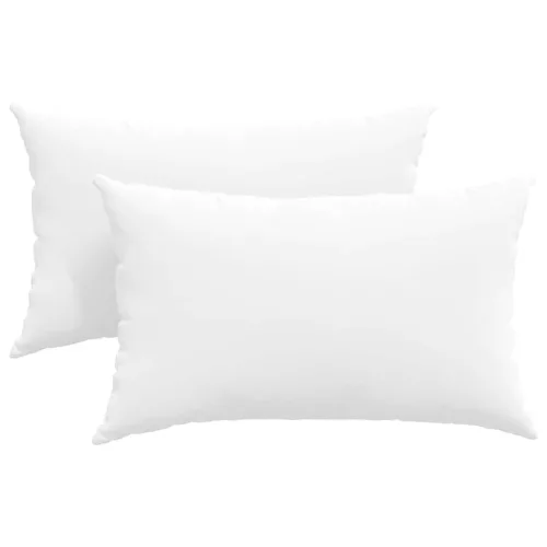 Kanapé párnák 2 pcs Fehér 50 x 30 cm szövet