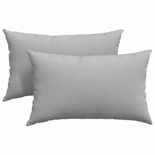 Kanapé párnák 2 pcs Szürke 50 x 30 cm szövet